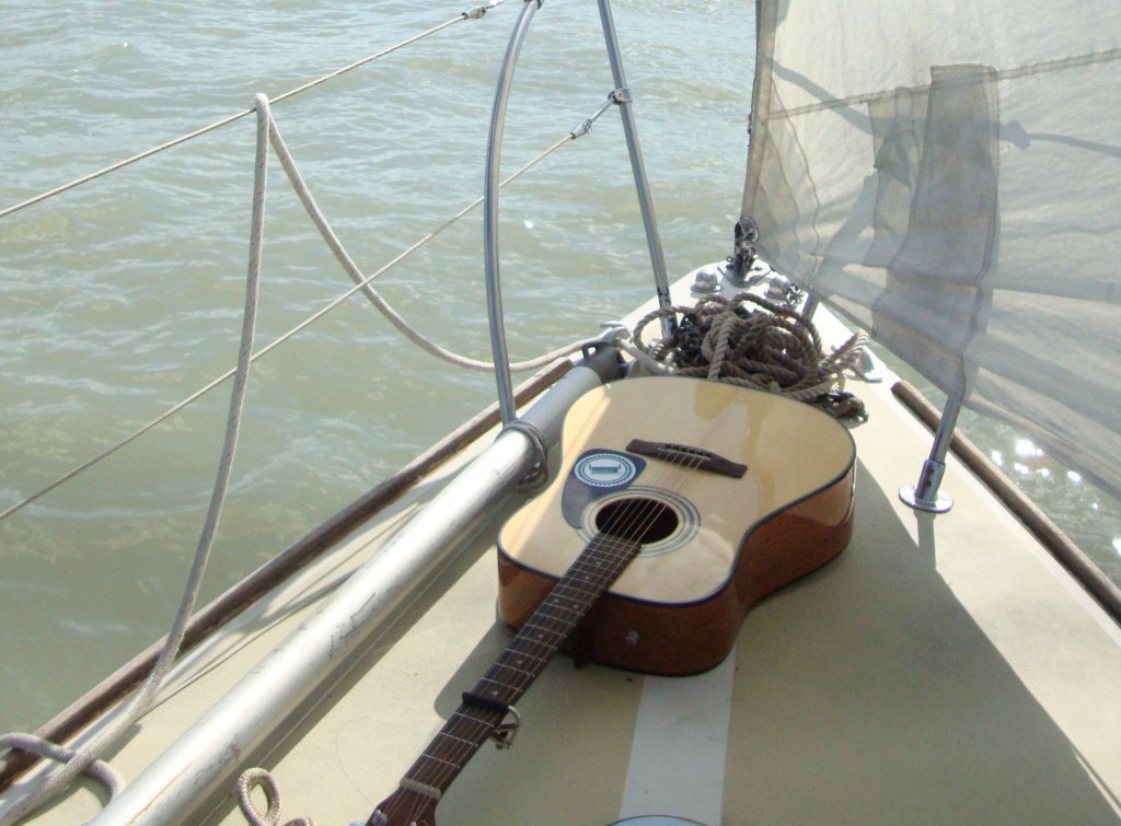 guitar on bow