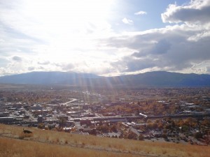 fall colors downtown missoula with abe on north hills