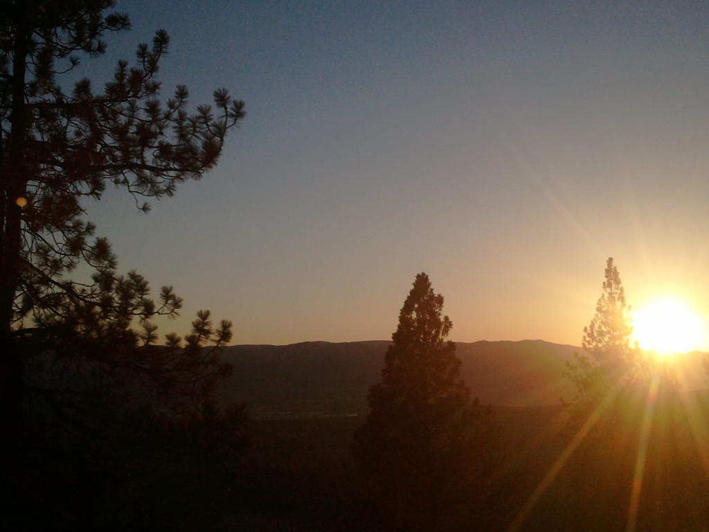 sunset over mount jumbo in missoula - on the horizon line blog