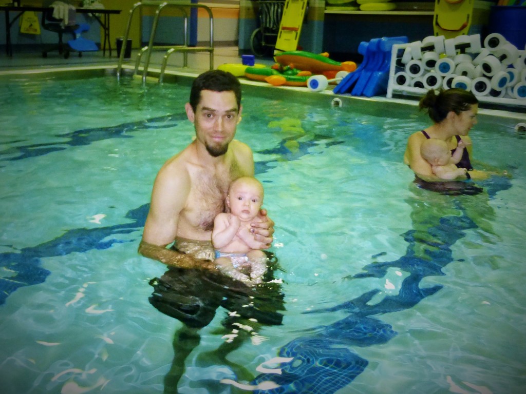 rob and talon at first swim class (1)