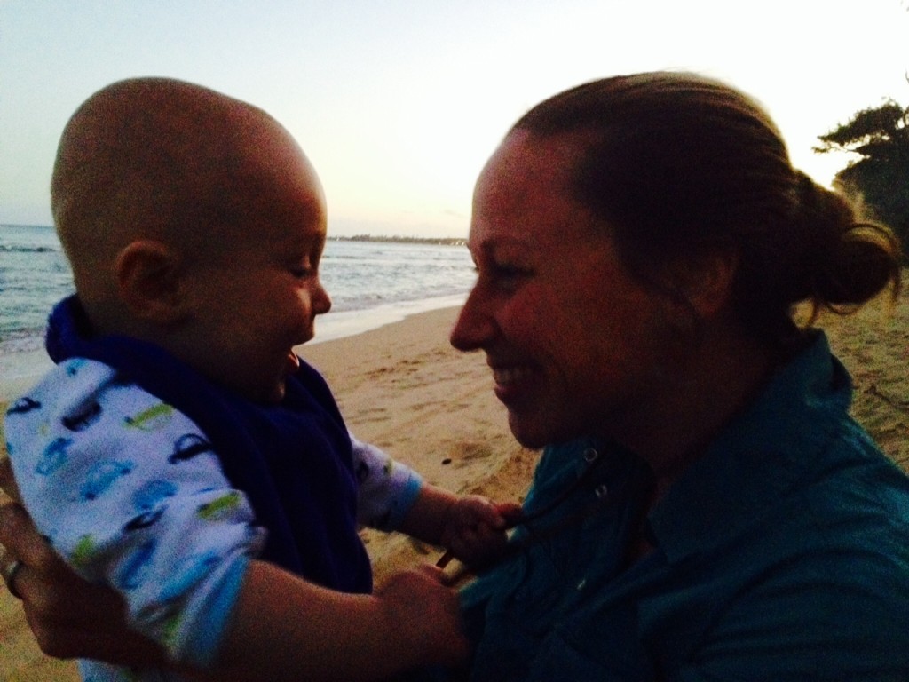 Talon with Auntie Katie, another role model for casting off bow lines and making the most of life.