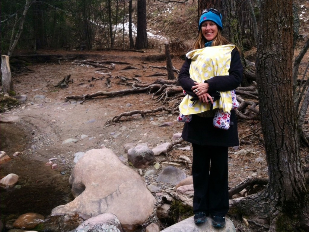 The Beco in action on a hike in the Rattlesnake Wilderness.  I swear there's a sleeping baby under that blanket.