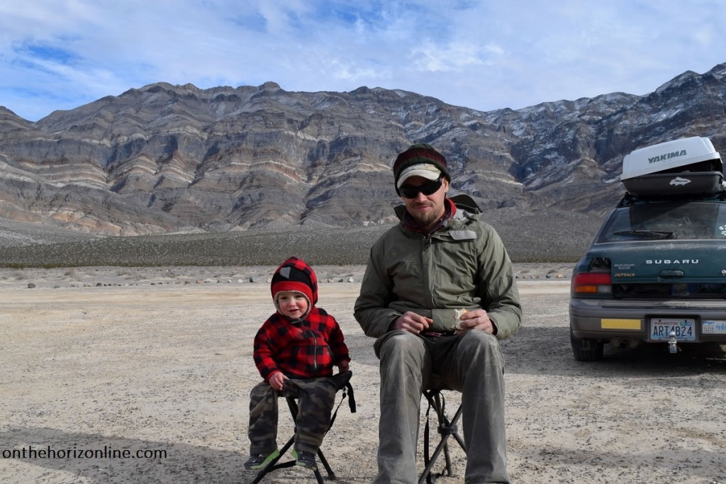 Dirt abounds, especially when camping in the desert for a week -- the boys didnt mind.