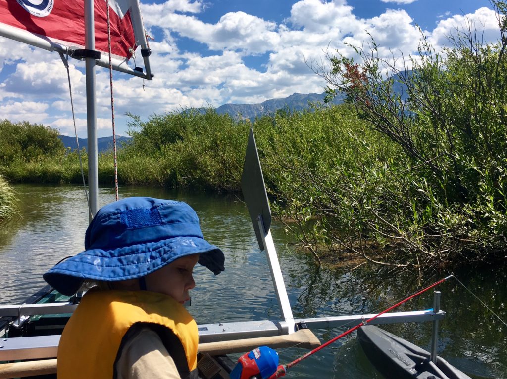 sailing upriver in search of yellowstone cutthroat trout