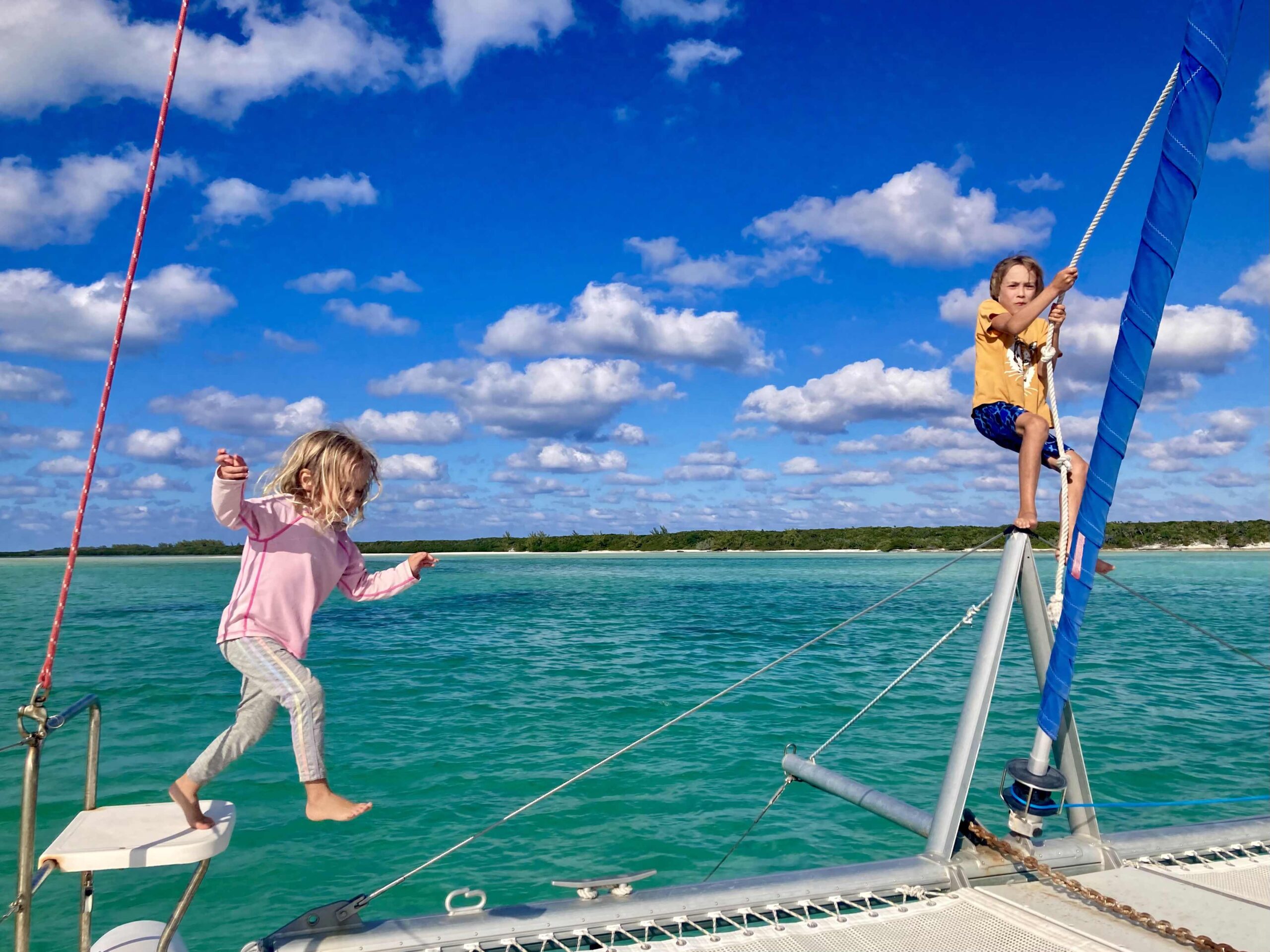 Sailing in the Bahamas with kids is a blast!